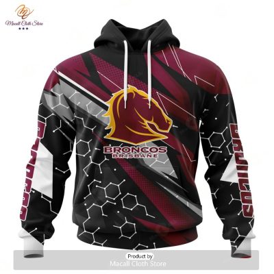 Personalize NRL Brisbane Broncos Special Motocross Design Hoodie Sweatshirt 3D -soulcals