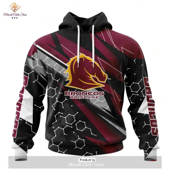 Personalize NRL Brisbane Broncos Special Motocross Design Hoodie Sweatshirt 3D -soulcals