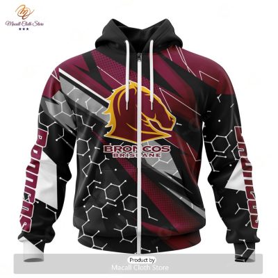Personalize NRL Brisbane Broncos Special Motocross Design Hoodie Sweatshirt 3D -soulcals