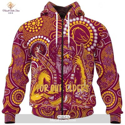 Personalize NRL Brisbane Broncos Special NAIDOC Week Premium Design Hoodie Sweatshirt 3D -soulcals