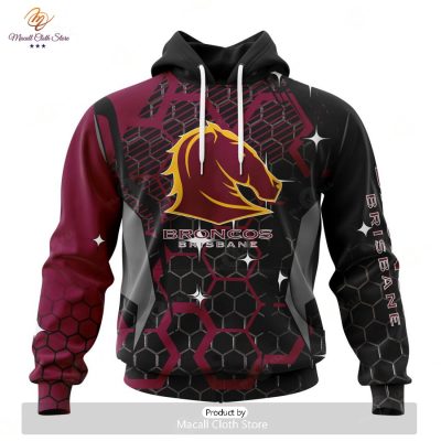 Personalize NRL Brisbane Broncos _ Specialized Design With MotoCross Syle Hoodie Sweatshirt 3D -soulcals