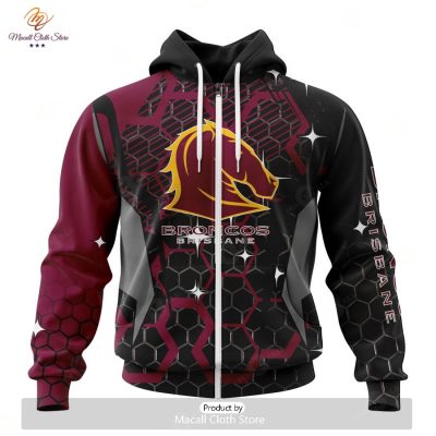 Personalize NRL Brisbane Broncos _ Specialized Design With MotoCross Syle Hoodie Sweatshirt 3D -soulcals