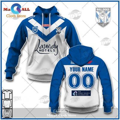 Personalize NRL Canterbury-Bankstown Bulldogs 2023 Home Jersey Hoodie Sweatshirt 3D -soulcals