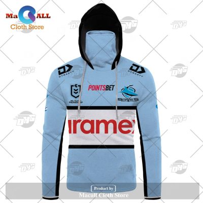 Personalize NRL Cronulla-Sutherland Sharks 2023 Home Jersey Hoodie Sweatshirt 3D -soulcals