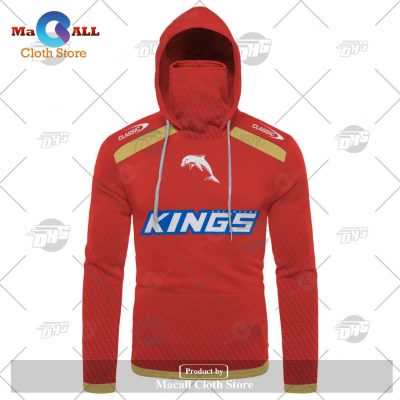 Personalize NRL Dolphins 2023 Training Tee Red Hoodie Sweatshirt 3D -soulcals