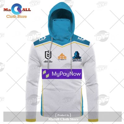 Personalize NRL Gold Coast Titans 2023 Away Jersey Hoodie Sweatshirt 3D -soulcals