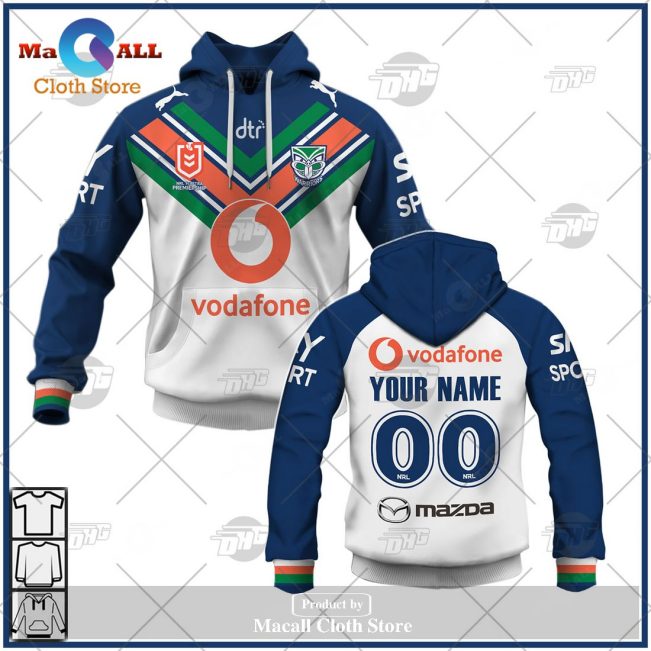 Personalize NRL New Zealand Warriors 2023 Away Jersey Hoodie Sweatshirt 3D -soulcals