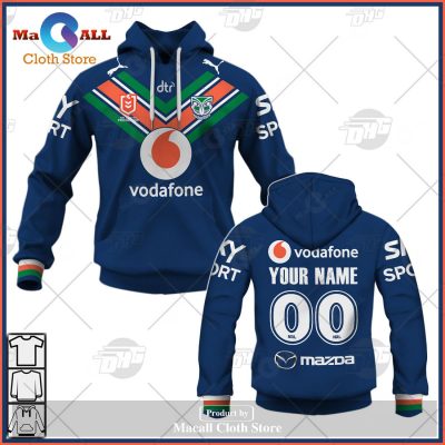 Personalize NRL New Zealand Warriors 2023 Home Jersey Hoodie Sweatshirt 3D -soulcals