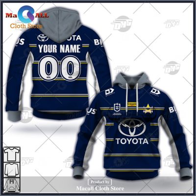 Personalize NRL North Queensland Cowboys 2023 Home Jersey Hoodie Sweatshirt 3D -soulcals