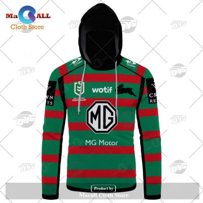 Personalize NRL South Sydney Rabbitohs 2023 Home Jersey Hoodie Sweatshirt 3D -soulcals