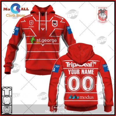 Personalize NRL St. George Illawarra Dragons 2023 Alternate Jersey Hoodie Sweatshirt 3D -soulcals