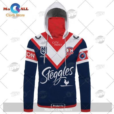 Personalize NRL Sydney Roosters 2023 Home Jersey Hoodie Sweatshirt 3D -soulcals