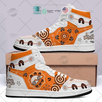 AFL Greater Western Sydney Giants Custom Name Indigenous Air Jordan 1 High Sneakers