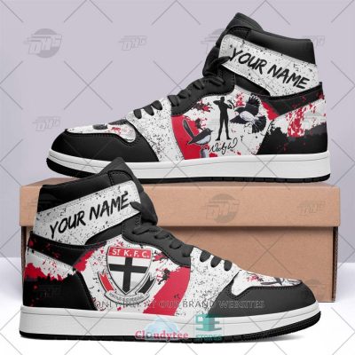 AFL St Kilda Saints Custom Name Indigenous Air Jordan 1 High Sneakers