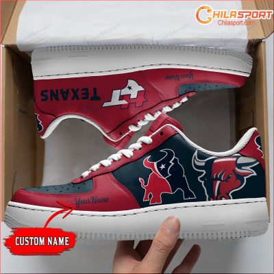 Personalized Air Force 1 Houston Texans Shoes Stylish Gifts Custom Sneakers for Fans - soulcals
