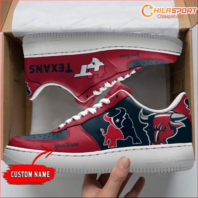 Personalized Air Force 1 Houston Texans Shoes Stylish Gifts Custom Sneakers for Fans - soulcals