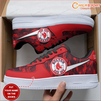 Personalized Air Force 1 Shoes Boston Red Sox Sneakers Unique Gifts Style - soulcals