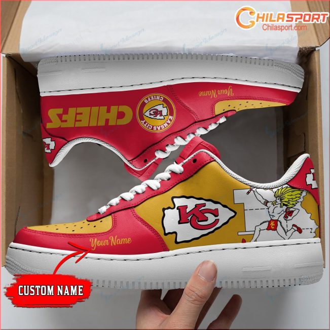 Personalized Air Force 1 Shoes Kansas City Chiefs Stylish Gift Idea Unique Design Sneakers for Fans - soulcals
