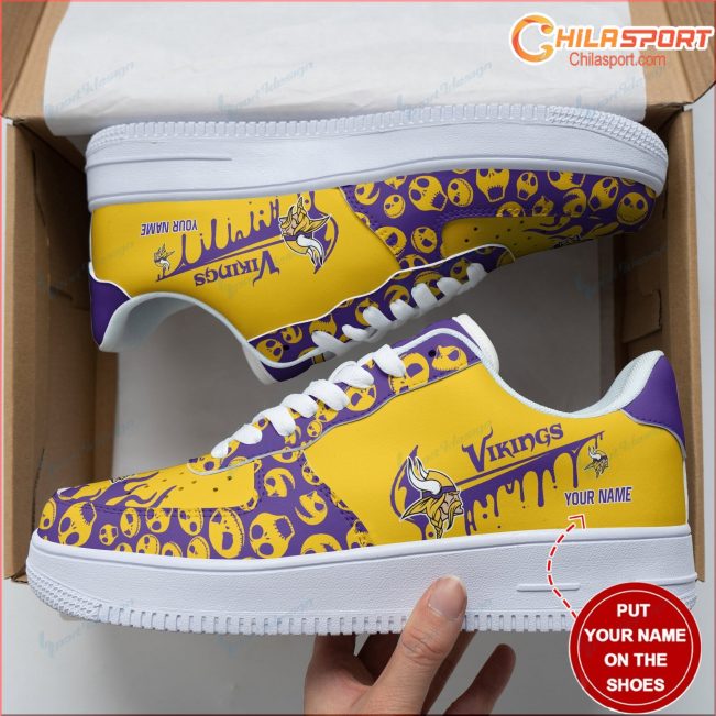 Personalized Air Force 1 Shoes Minnesota Vikings Stylish Gifts Unique Custom Sneakers Online - soulcals