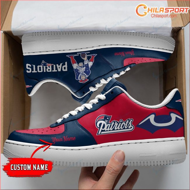 Personalized Air Force 1 Shoes New England Patriots Stylish Gift for the Biggest Fan Comfort and Sty - soulcals