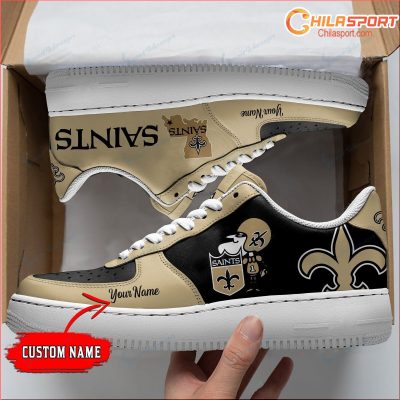 Personalized Air Force 1 Shoes New Orleans Saints Custom Design Stylish Sneakers Gifts for Sport Fan - soulcals