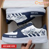 Personalized Air Force 1 Shoes New York Yankees Edition - Stylish Sneakers for the Ultimate Fan Gift - soulcals