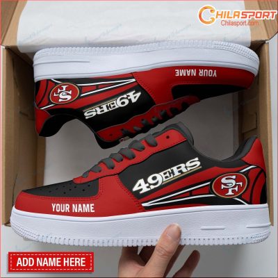 Personalized Air Force 1 Shoes San Francisco 49ers Stylish Sneakers and Unique Gift Idea for Footbal - soulcals