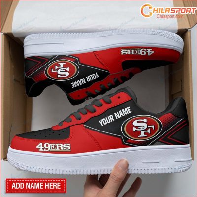 Personalized Air Force 1 Shoes Stylish San Francisco 49ers Sneakers Unique Gift for Fans - soulcals