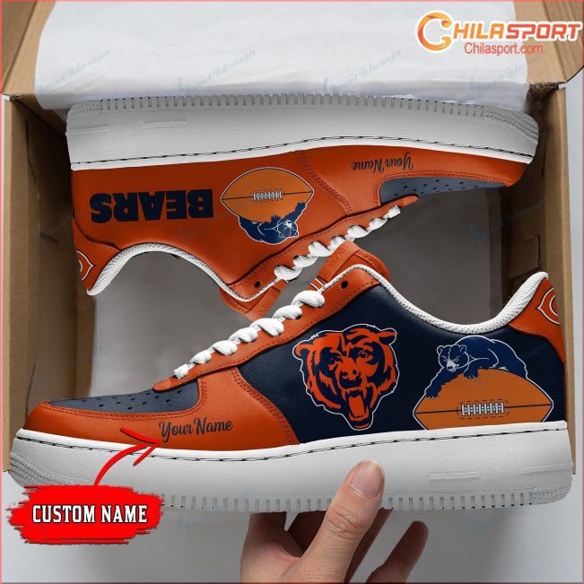 Personalized Chicago Bears Air Force 1 Shoes Stylish Gift for Football Fans - soulcals