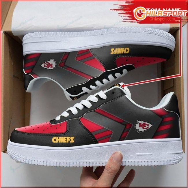 Personalized Kansas City Chiefs Air Force 1 Shoes Unique Gift for Fans - soulcals