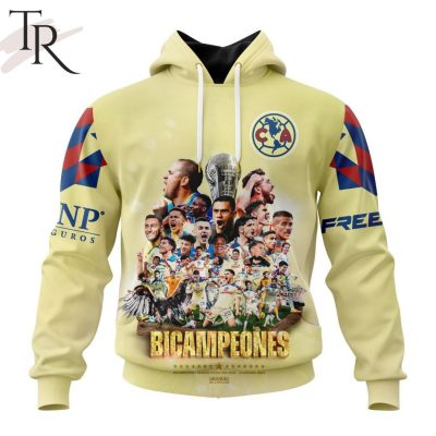 Personalized LIGA MX Club America Special Bicampeones Design Hoodie - soulcals.com