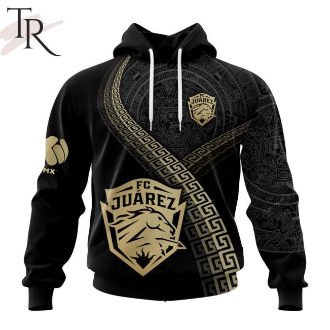 Personalized LIGA MX FC Juarez Special Black And Gold Design Hoodie - soulcals.com