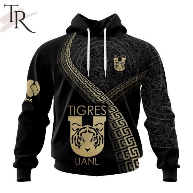 Personalized LIGA MX Tigres UANL Special Black And Gold Design Hoodie - soulcals.com