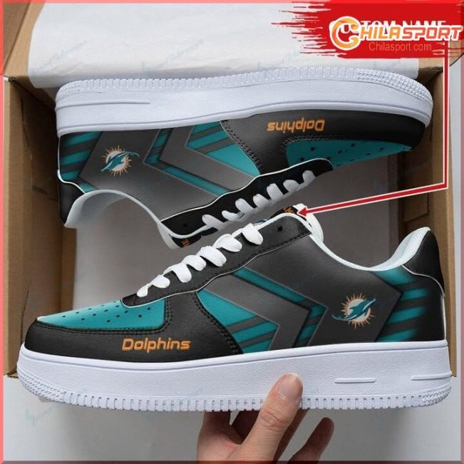 Personalized Miami Dolphins Air Force 1 Shoes Stylish Fan Gift Collection - soulcals