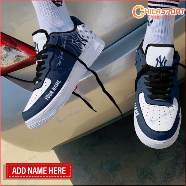Personalized New York Yankees AF1 Shoes Custom Stylish Gift for Fans - soulcals
