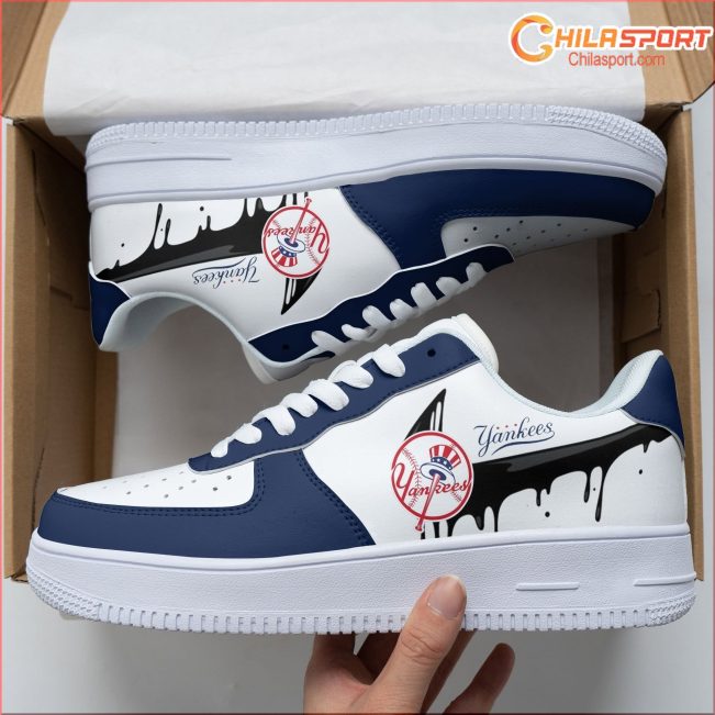 Personalized New York Yankees Air Force 1 Sneakers Unique and Stylish Af1 Shoes for Dedicated Fans - soulcals