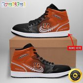Personalized NFL Cincinnati Bengals Air Jordan 1 Shoes