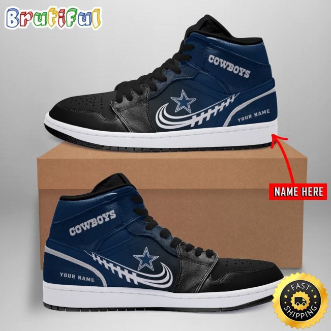 Personalized NFL Dallas Cowboys Air Jordan 1 Shoes Sleek Jordan 1 Shoes