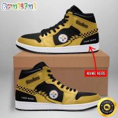 Personalized NFL Pittsburgh Steelers Air Jordan 1 Shoes