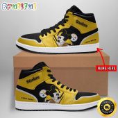 Personalized NFL Pittsburgh Steelers Air Jordan 1 Shoes Sleek Jordan 1 Shoes
