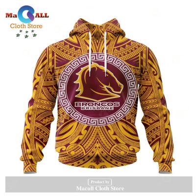 Personalized NRL Brisbane Broncos Polynesian Concept Kits Hoodie Sweatshirt 3D LIMITED EDITION -soulcals