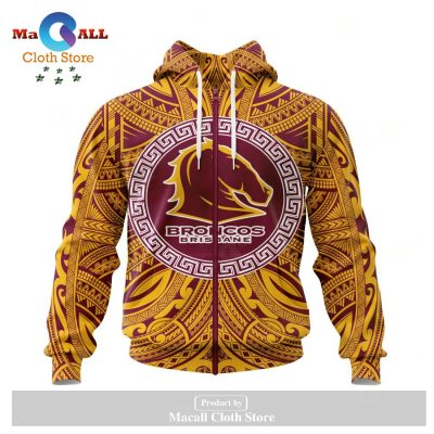 Personalized NRL Brisbane Broncos Polynesian Concept Kits Hoodie Sweatshirt 3D LIMITED EDITION -soulcals