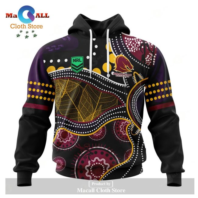 Personalized NRL Brisbane Broncos - Specialized Indigenous Concepts Hoodie Sweatshirt 3D LIMITED EDITION -soulcals