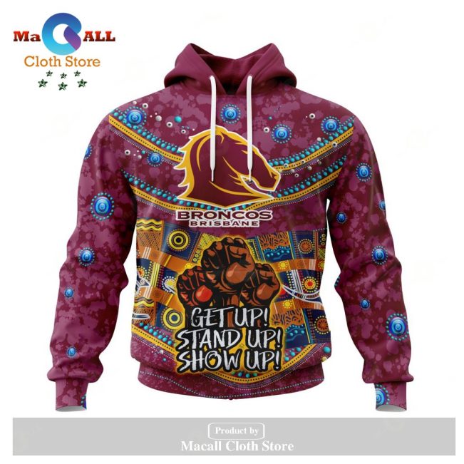 Personalized NRL Brisbane Broncos - Specialized Indigenous Kits For NAIDOC Week Hoodie Sweatshirt 3D LIMITED EDITION -soulcals
