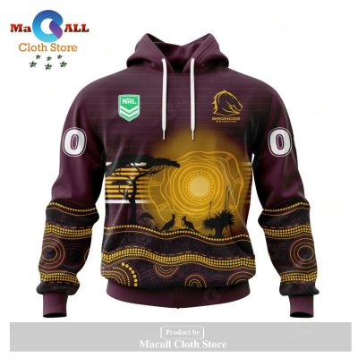 Personalized NRL Brisbane Broncos - Specialized Jersey With Beautiful Australia Nature Hoodie Sweatshirt 3D LIMITED EDITION -soulcals