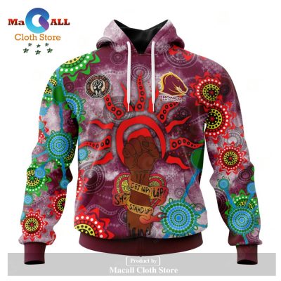 Personalized NRL Brisbane Broncos - Specialized NAIDOC Event Design Hoodie Sweatshirt 3D LIMITED EDITION -soulcals