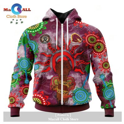 Personalized NRL Brisbane Broncos - Specialized NAIDOC Event Design Hoodie Sweatshirt 3D LIMITED EDITION -soulcals