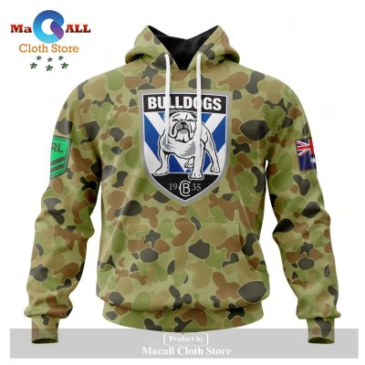 Personalized NRL Canterbury-Bankstown Bulldogs Special Military Camo Kits Hoodie Sweatshirt 3D LIMITED EDITION -soulcals