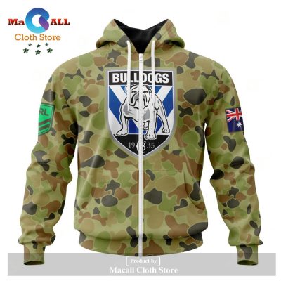 Personalized NRL Canterbury-Bankstown Bulldogs Special Military Camo Kits Hoodie Sweatshirt 3D LIMITED EDITION -soulcals