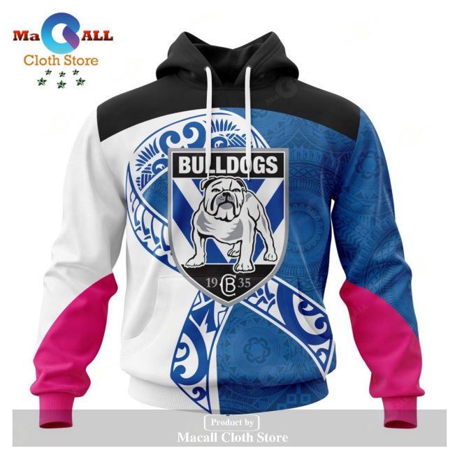 Personalized NRL Canterbury-Bankstown Bulldogs Specialized Kits Samoa Fight Cancer Hoodie Sweatshirt 3D LIMITED EDITION -soulcals